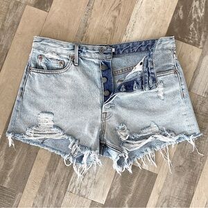 GRLFRND Helena Denim Jean Shorts in Kiki Size 28